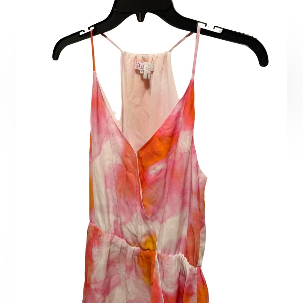 Parker‎ Kesha Watercolor Flounce Dress Ruffle Detail Silk Blend - Picture 3 of 7